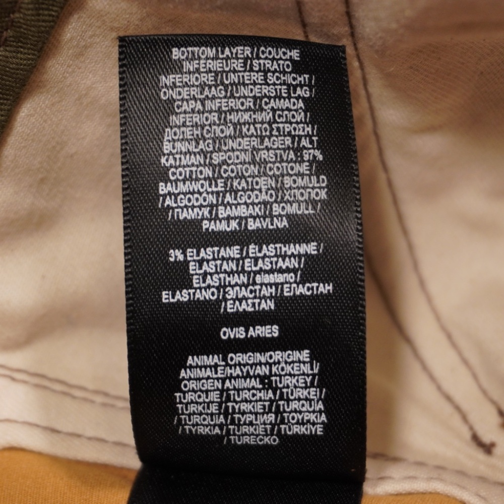 RRL Double RL Ralph Lauren Skinny Leather Cargo Pant Brown Leather 26 Brand New - Picture 11 of 16